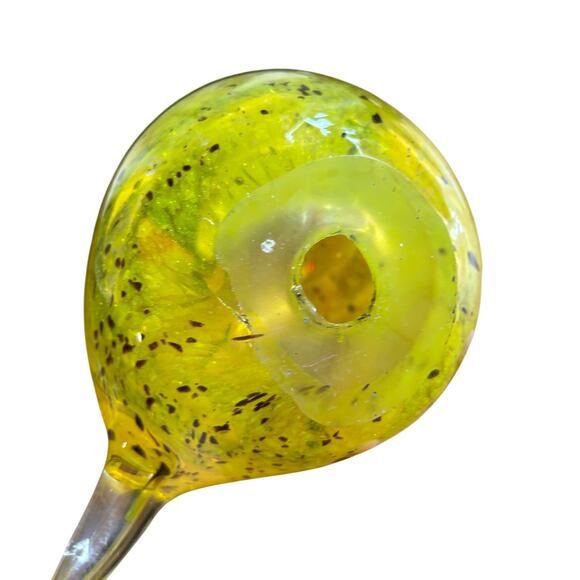 Handmade Blown Glass Chicken Rooster Figure Home Decor yellow red Murano style - Picture 5 of 7